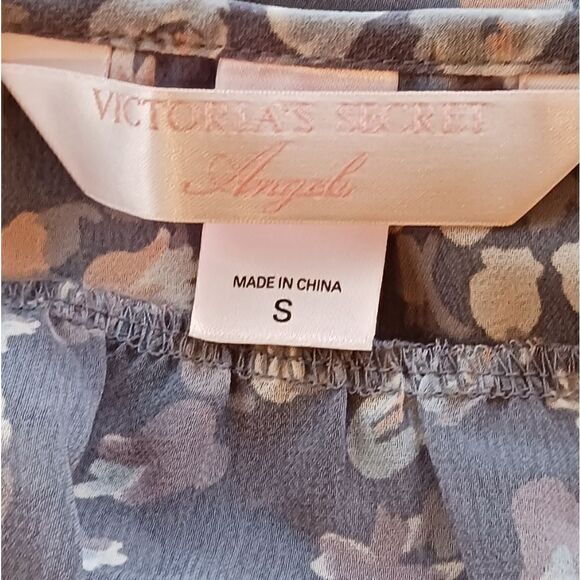 Victoria Secret Angels Floral Sleep Dress Semi Sheer SMALL - Picture 8 of 11